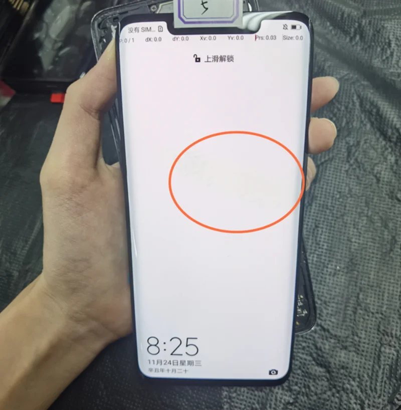 100% Original Super AMOLED For Huawei Mate 20 Pro LCD Display Without Frame No Fingerprint With One Line Or Dot For Mate 20 Pro