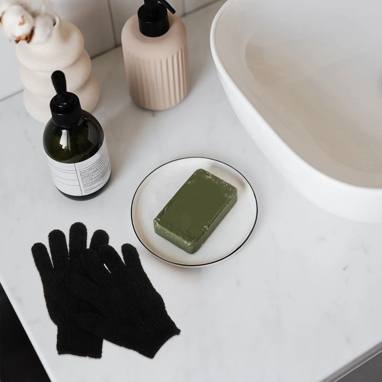 

2Pairs Bath Gloves Premium Exfoliating Shower Scrub Mitts for Deep Skin Care Cleaning Lightweight Comfortable Fit for Women Men