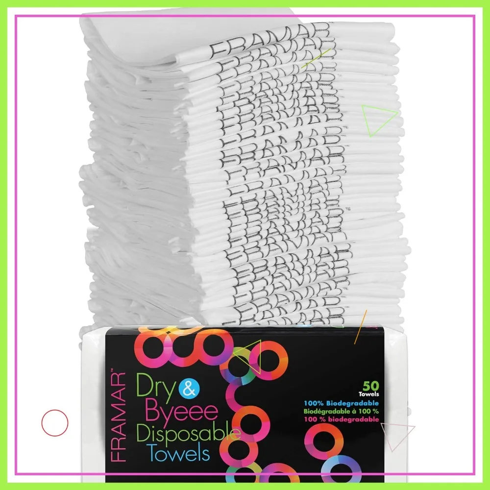 

Биоразлагаемые полотенца для салонов красоты - супервпитывающие, очень мягкие одноразовые полотенца для спа, парикмахерских, спортзалов - 50 штук