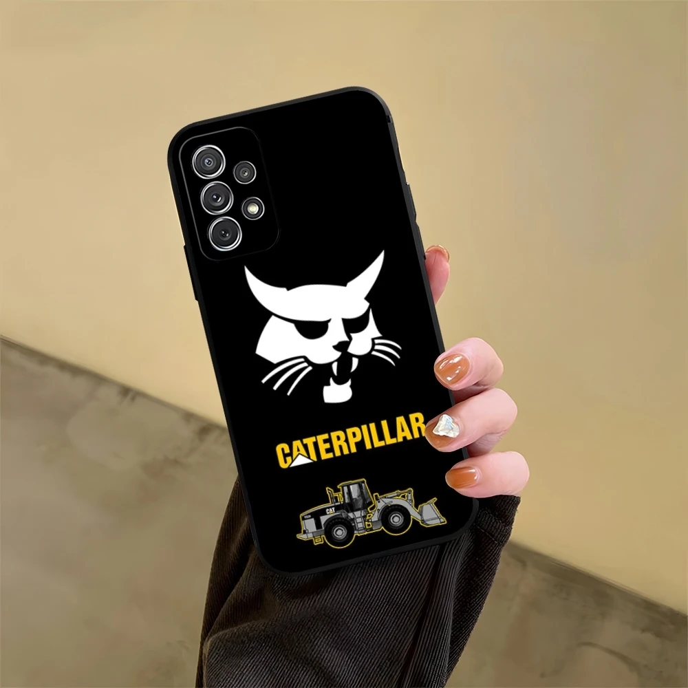 C-CaterpillarES Dozer Logo Phone Case for Samsung Galaxy S23 S24 S20 S21 S22 Ultra Fe Plus M54 A34 A54 A24 A52 A53 Coque