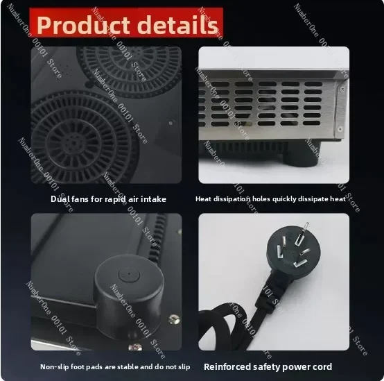 3500W Commercial High-Power Flat and Concave Dual-Use Induction Cooktop for Cafeterias and Restaurants