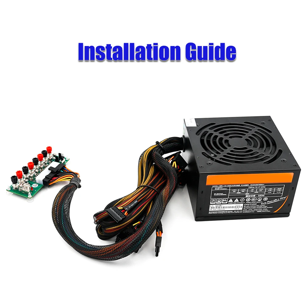 20/24 Pins ATX Power Breakout Modul Adapter 12V 5V 3,3V Computer Netzteil Netzteil für Desktop-Computer