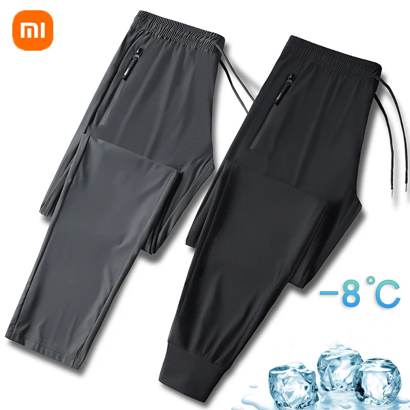 

Xiaomi YOUPIN Men Ice Silk Quick-Drying Pants Summer Skin-Friendly Breathable Ice Cool Thin Casual Sports straight cropped Pants