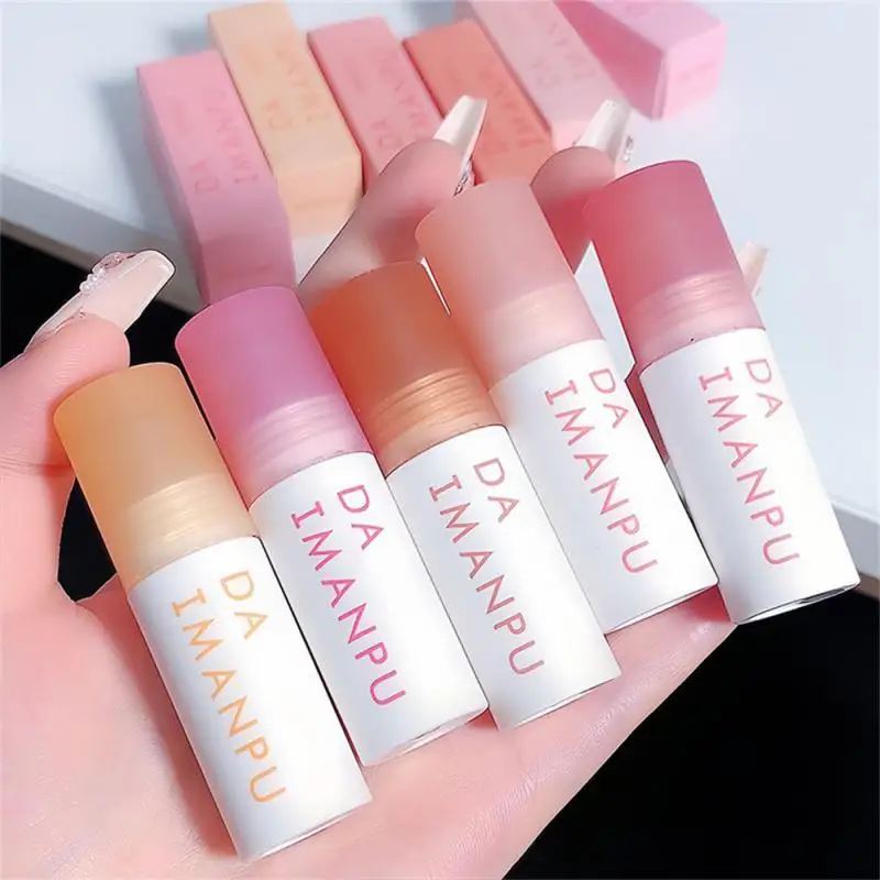 DAIMANPU Lip Mud Lip Gloss Silky Smooth Liquid Lipstick Moisturizing Peach Pink Long Lasting Sexy Lip Tint Makeup Cosmetic New