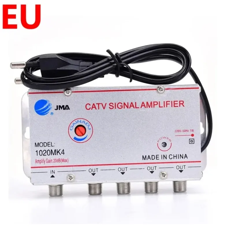 2/3/4/6/8 Way 20DB CATV Splitter Digital TV Antenna Signal Amplifier Indoor Booster for Home TV Equipments EU Plug 220V - view 6