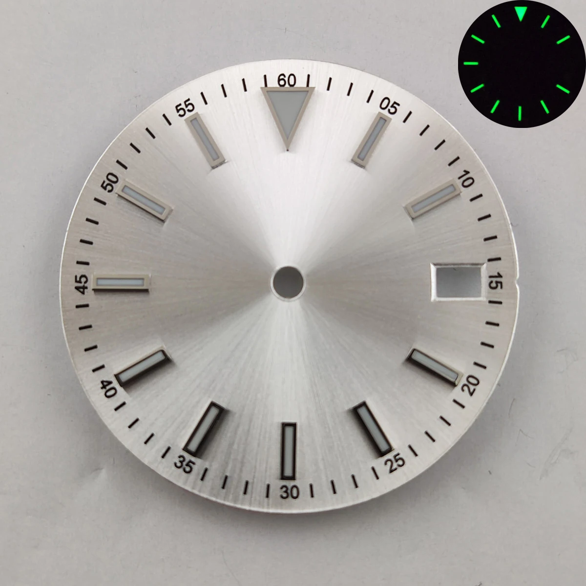 28.5mm angka Romawi nh35 dial nh36 dial logo kustom casing jam nh35 casing NH36 nh35 gerakan aksesori jam tangan olahraga bagian 3