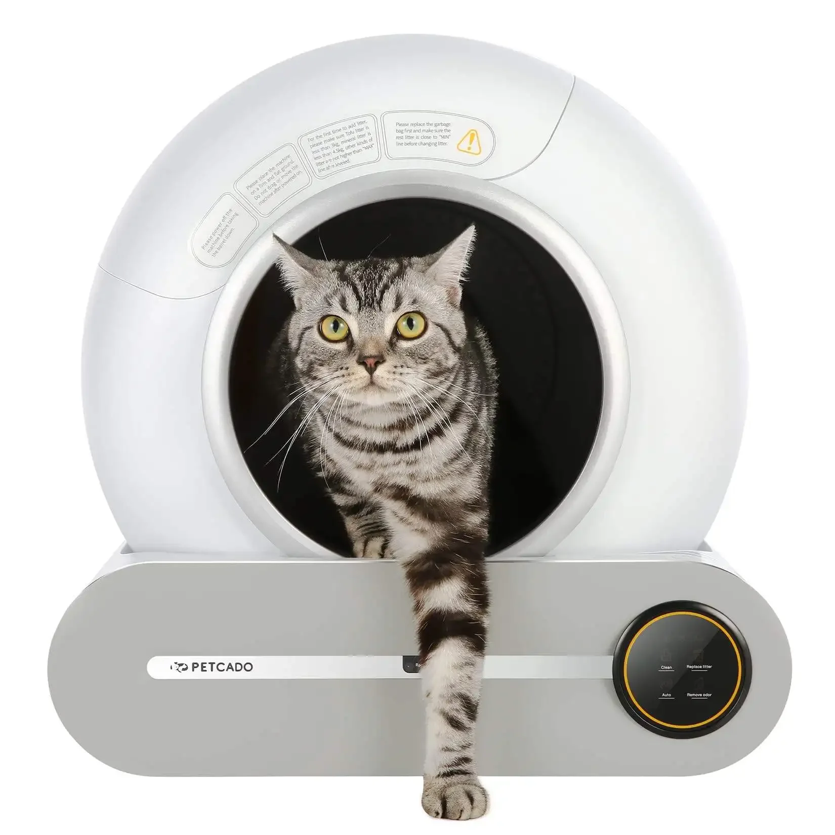 BLESSING Self Cleaning Cat Litter Box, Automatic Cat Litter Box with APP Control, Works with Any Clumping Litter