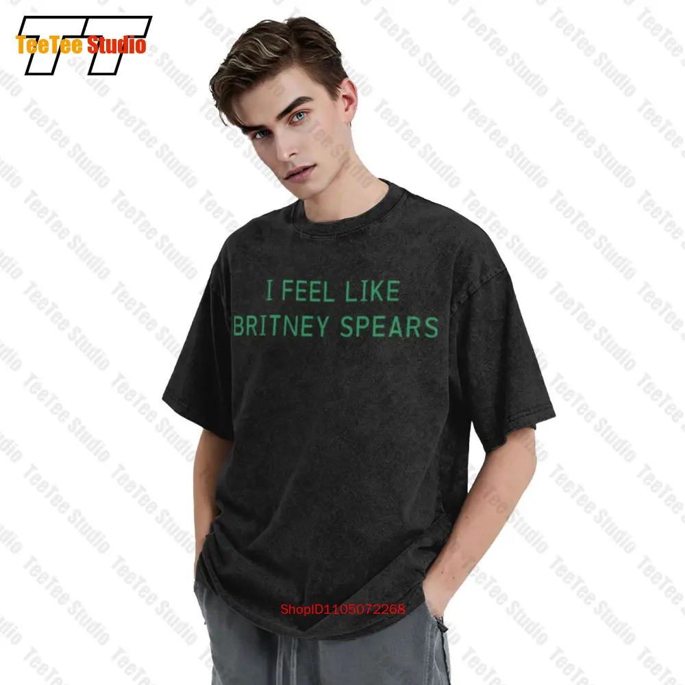 أشعر وكأنني بريتني سبيرز تي شيرت كلاسيكي كبير الحجم من القطن الثقيل Cardi B Latto وضعه على أرضية Da مرة أخرى Bardigang ZHTL #3