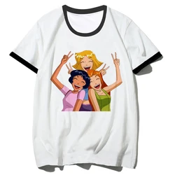 Totally Spies t-shirts women manga Y2K funny Tee female funny Japanese clothing