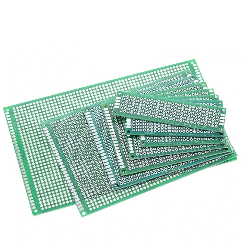 Double-sided tinned, 1.5mm thick high-quality fiberglass board, spray tin, experimental board, PCB, 2.54 pitch, perforated board