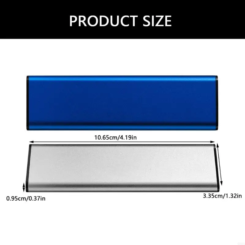 알루미늄 M.2 솔리드 디스크 박스 NVME/기타 옵션 알루미늄 케이스 휴대 성 박스