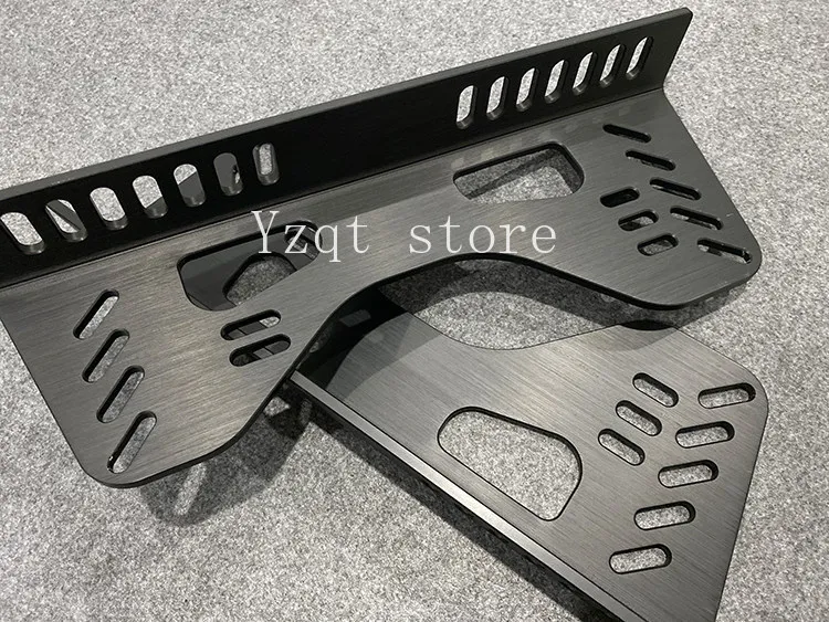 Thickened racing seat L plate, bucket chair bracket modified seat base side plate aluminum alloy fixing frame
