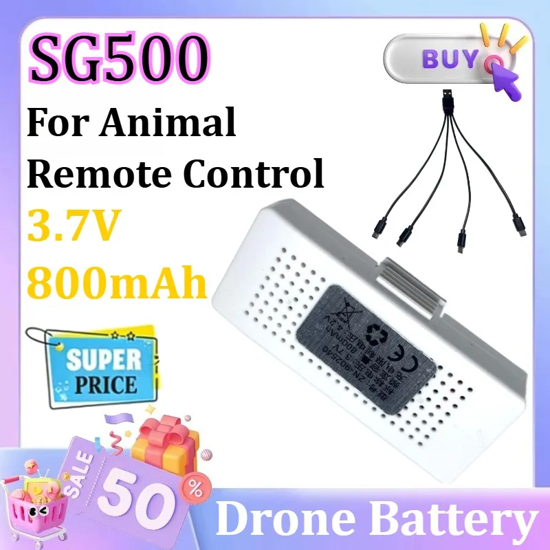 SG500 3.7V 800mAh For Animal Remote Control Drone Remote Control Plane Helicopter Quadrotor Parts Batteries Charging Cable