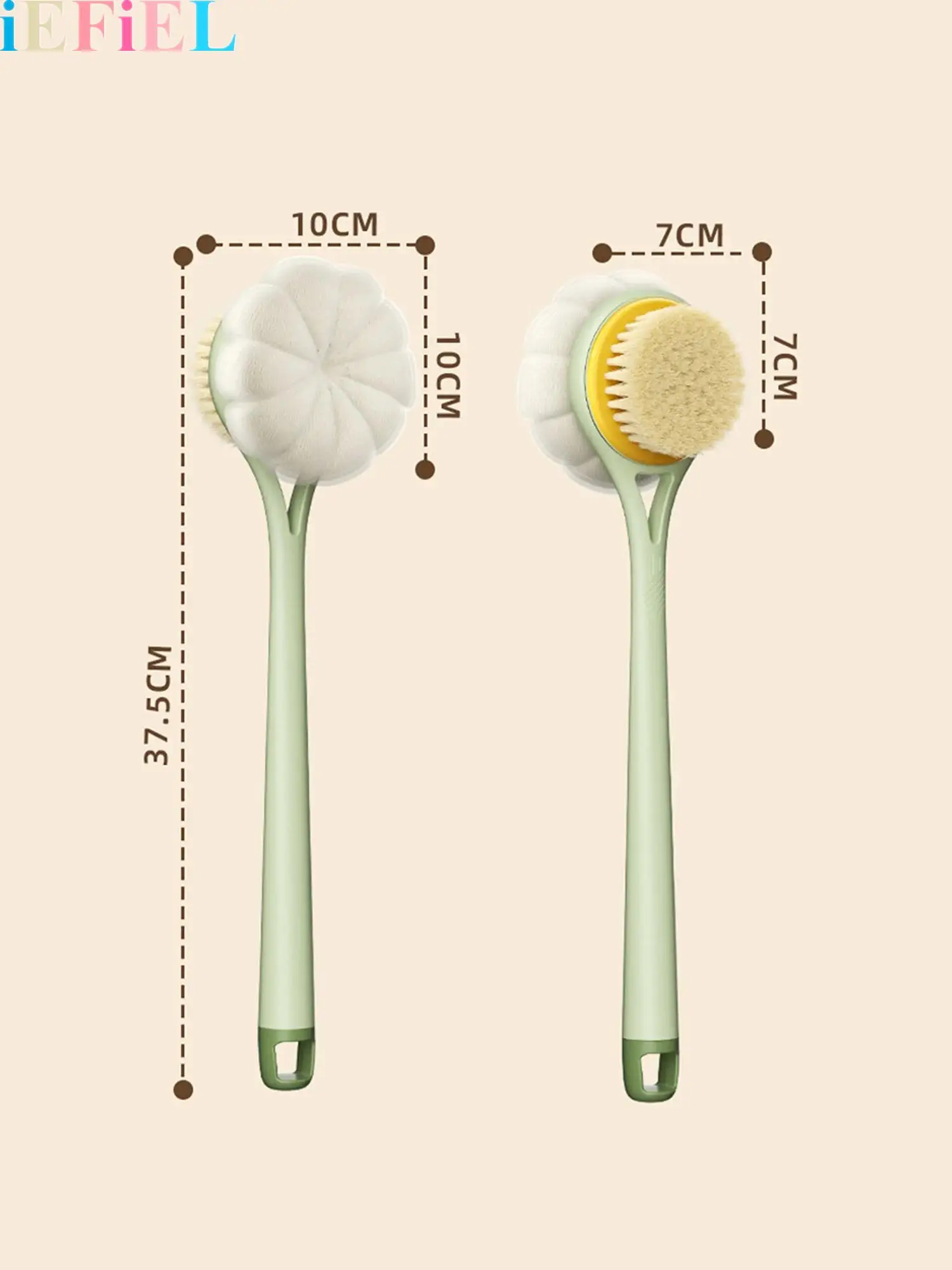 

Long-handle Soft Bath Shower Back Scrubber Two Sides Shower Body Brush for Women Men Skin Exfoliating Bath Massage