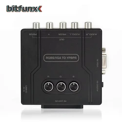 Bitfunx RGBS VGA a YPBPR Convertitore di componenti da SCART a YPBPR YCBCR per console di gioco retrò Nintendo 64 PS1 PS2 Dreamcast