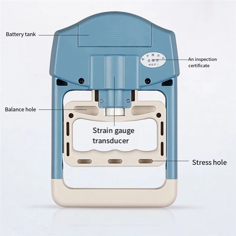 A23I-Grip Strength Tester, 190Lbs/90Kg Digital Hand Dynamometer Grip Strength Meter USB LCD Screen Hand Grip Dynamometer, Durabl