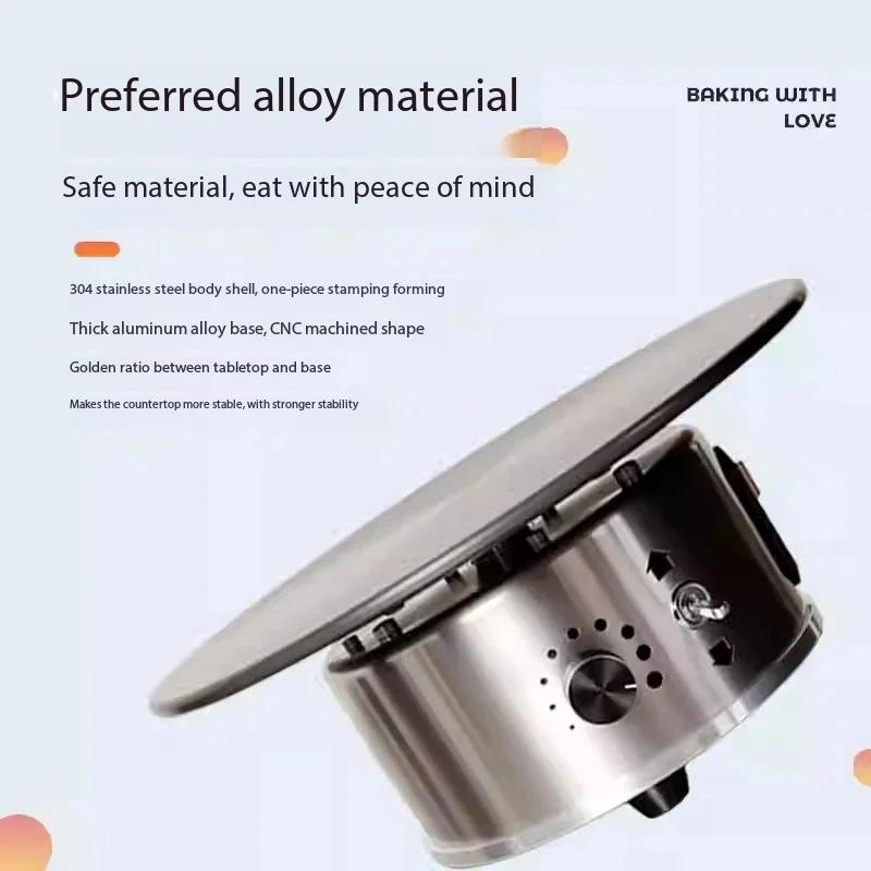 Professional baking and Wiping Embryo Turntable Cake Turntable Commercial Private House Automatic Electric Piping Table