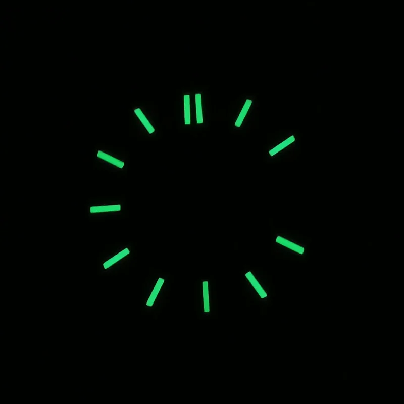 Luminous Green Watch Dial para o movimento, Nautilus Case, Face Parts, Fit para NH35, NH36, NH38, 4R35, 4R36, 6R, 7S, 29,8 milímetros