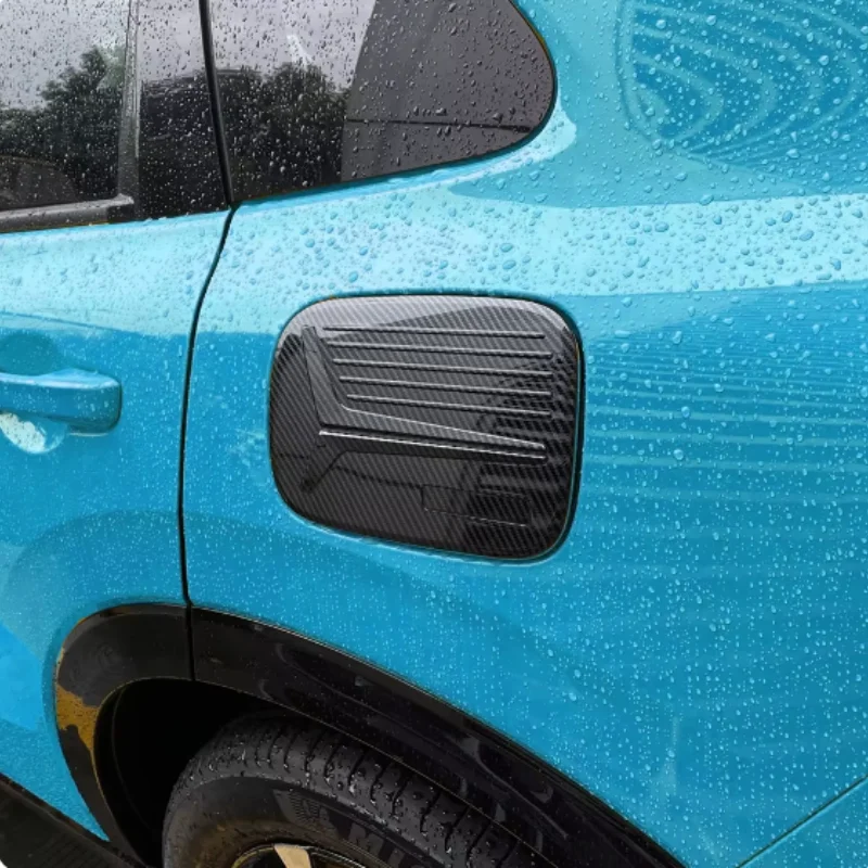 لهوندا ZR-V ZRV 2022-2023 الوقود حشو الباب غطاء خزان الغاز غطاء الكسوة ألياف الكربون نظرة #1