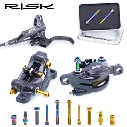 RISK MTB Bicycle Parts Oil Disc Oil Pipe Caliper Rear Plate Pin XT Disc Brake Clamping Titanium Bolts/Screws For SHIMANO/SRAM