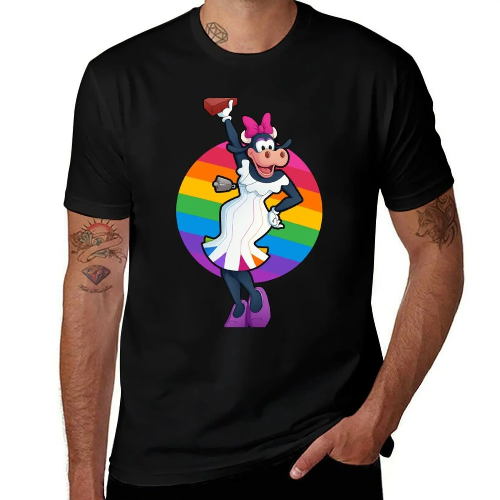 Miss Cow If You're Nasty T-Shirt Simple Print Design T-Shirt
