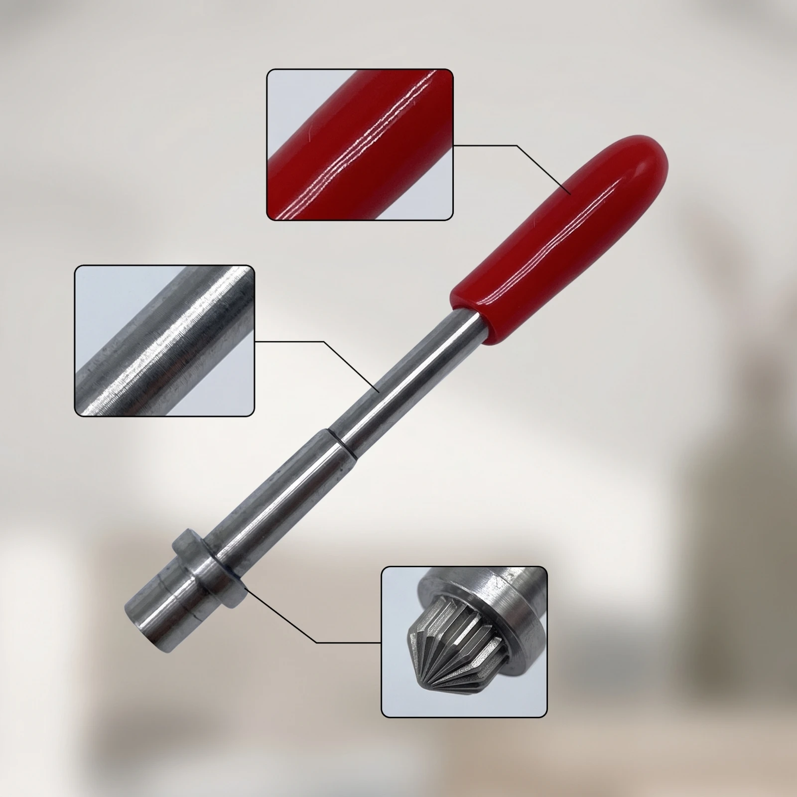 Pneumatic Sanding Needle Knurled Sanding Needle Air Tool Threaded Lightweight for Jewelers, Deburring, Jewelry Making