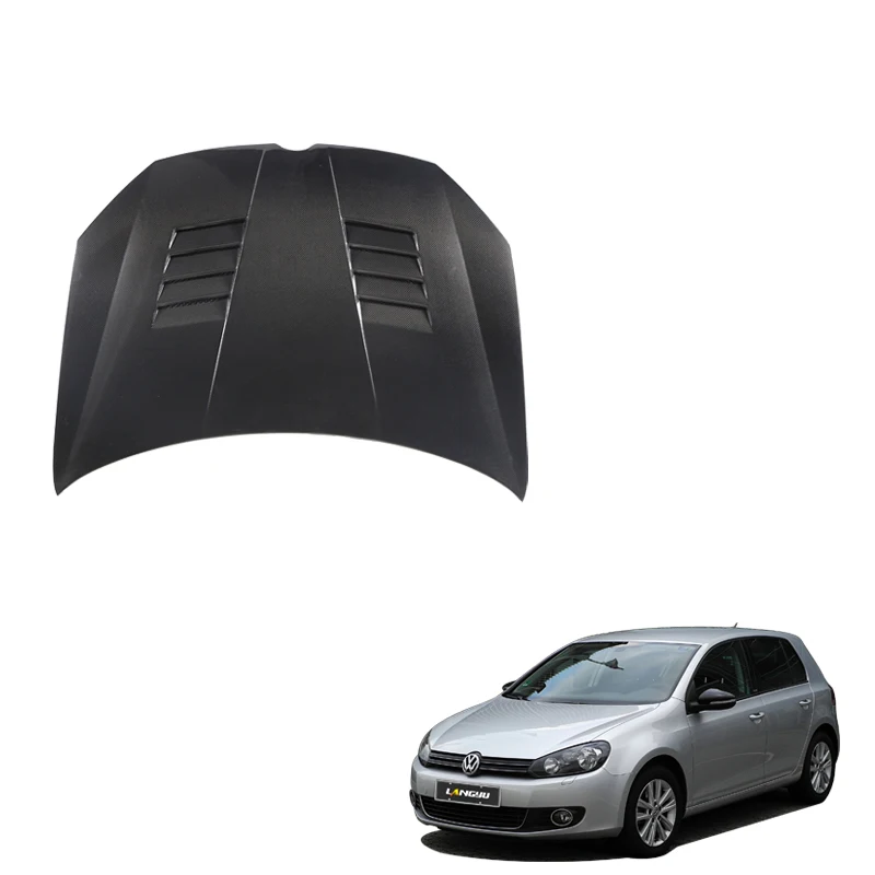 

Модифицированные детали автомобиля VW Golf 6 MK6 B, стиль, передний капот из углеродного волокна, крышка капота двигателя для Volkswagen Golf 6 MK6, капоты двигателя
