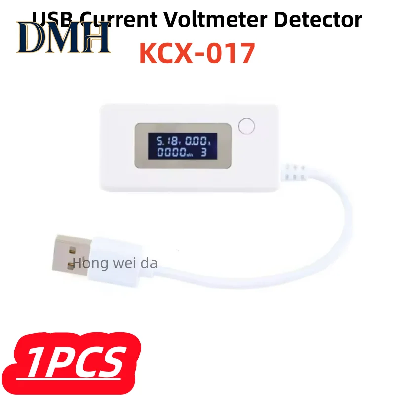1Pcs/lot 100% New KCX-017 USB Current and Voltage Meter Tester USB Battery Capacity Tester USB Charging Original