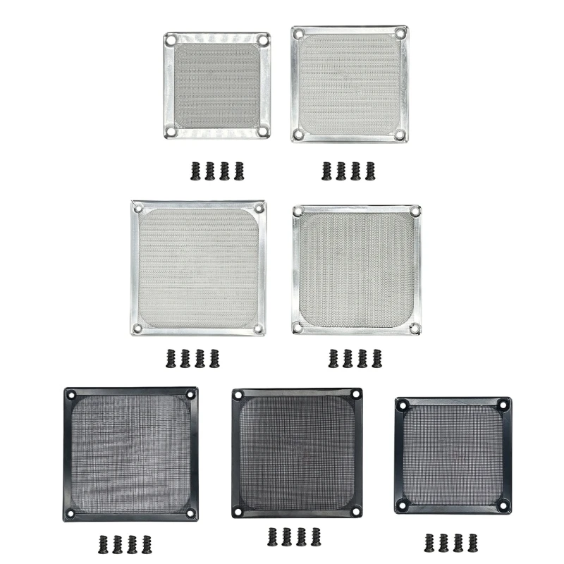 

DN59 Computer Fan Cooling Dustproof Dust Filter Shield Case Cleaner PC Protector Grill Guard Aluminum Fan Dustproof Net Cover