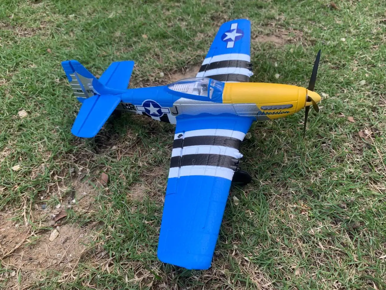 400MM P51 P51D Mustang RTF Remote Control Plane Aircraft 4-Channel RC Trainer Xpilot Stabilization EPP For Beginners Experts