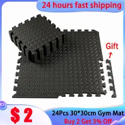 Anti-choque Sports Protection Gym Mat, Espuma De Folha De EVA, Yoga Non-Slip Splicing Mats, Proteger O Chão, Fitness, Baby Play, 30x30cm