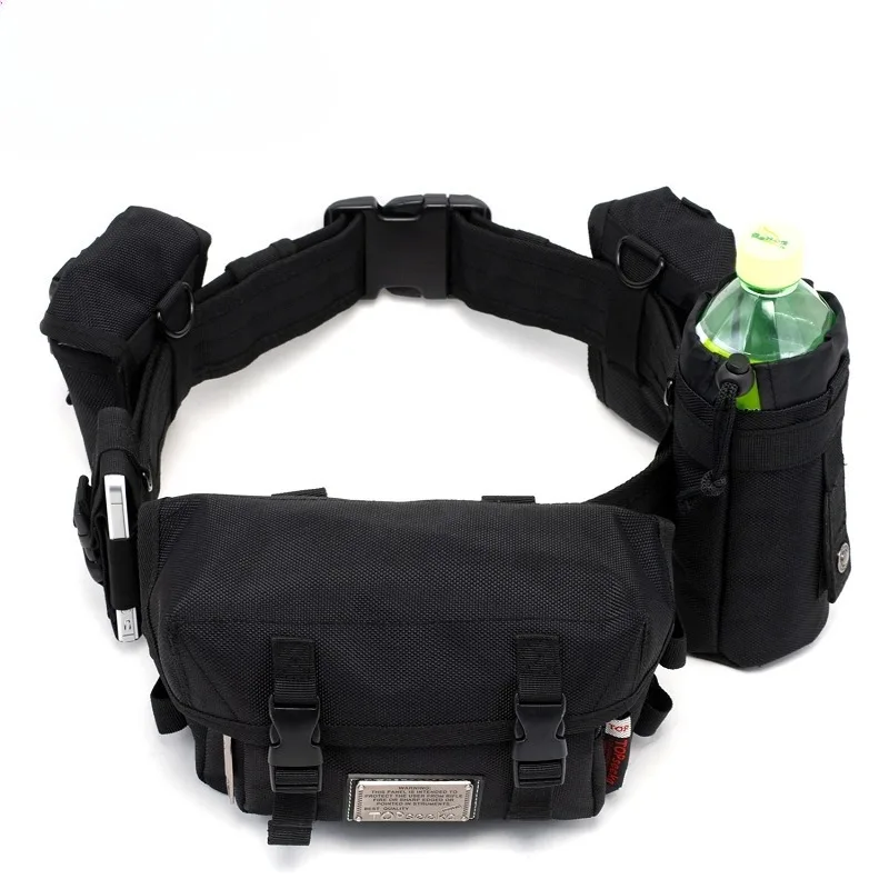 متعددة الوظائف انفصال الثور القماش الرياضة في الهواء الطلق السفر الرجال حقيبة الخصر عادية مزيج Pa العصرية الشارع Sle