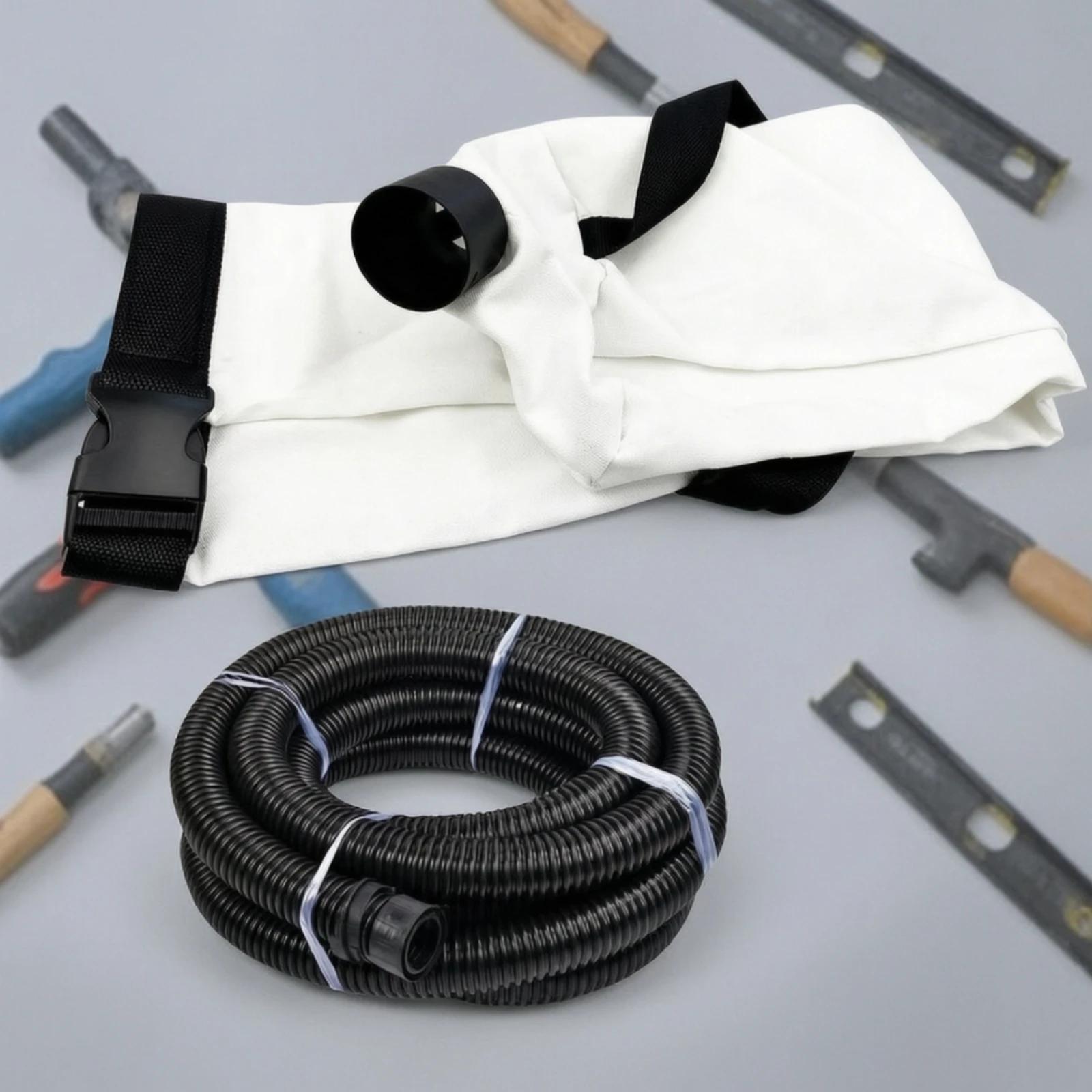 Grinder Dust Bag with Strap Foldable Dust Collection Bag Heavy-Duty Long-Lasting for Drywallers, Wall Grinding, Putty Sanding - view 3