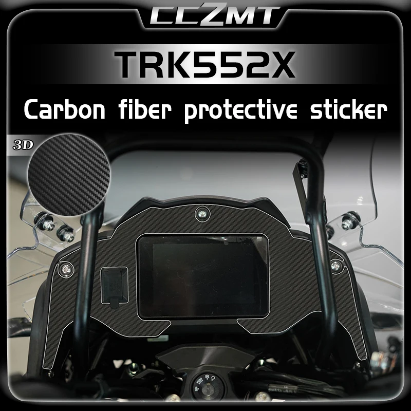 

For Benelli TRK552 TRK552X trk552x 2024 carbon fiber fuel tank 3D sticker body protection sticker modification accessories