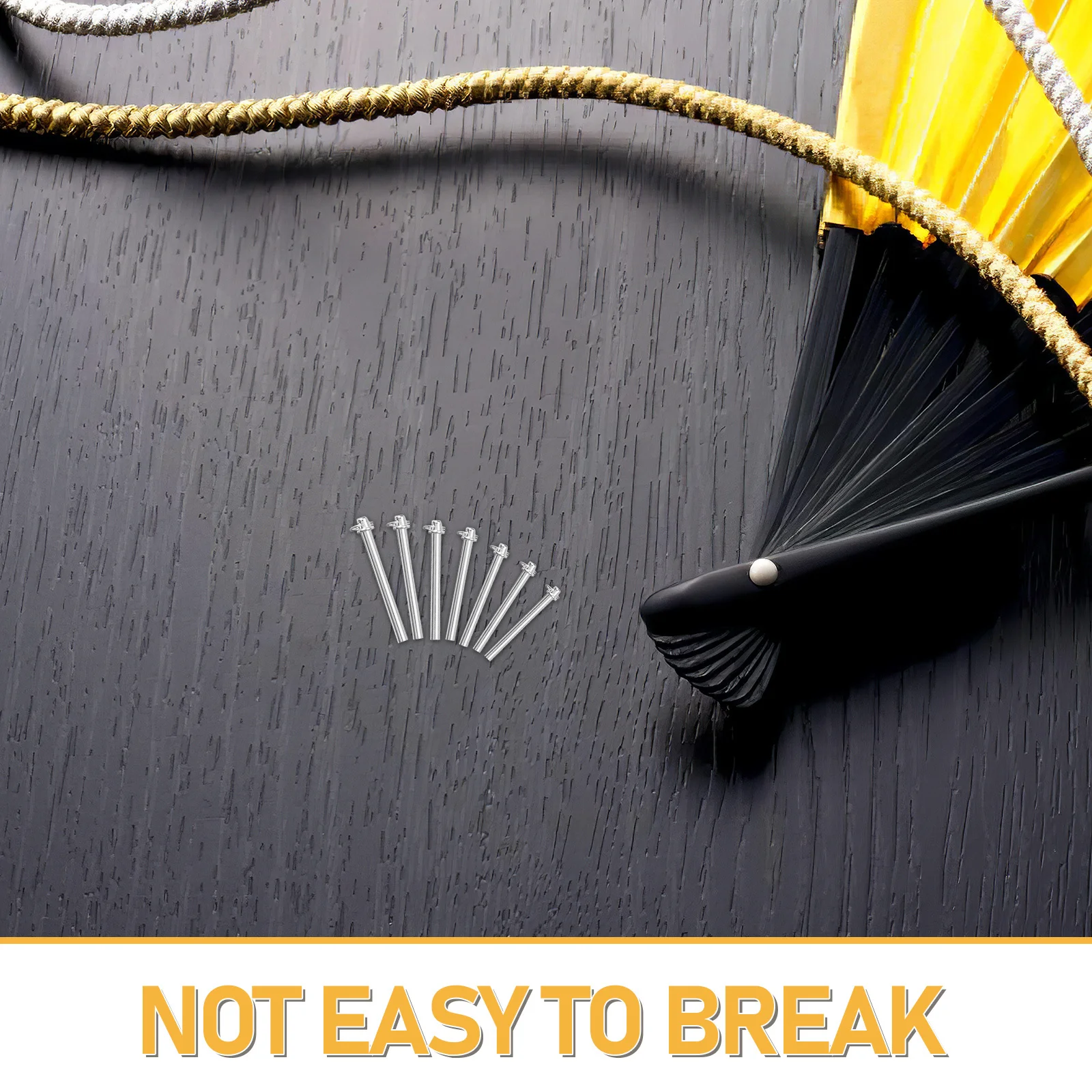 7Sets Folding Fan Shaft Rivets Nuts Repair Kit Durable Solid Shaft Replacement Fasteners Fan Accessories Nut and Rivets