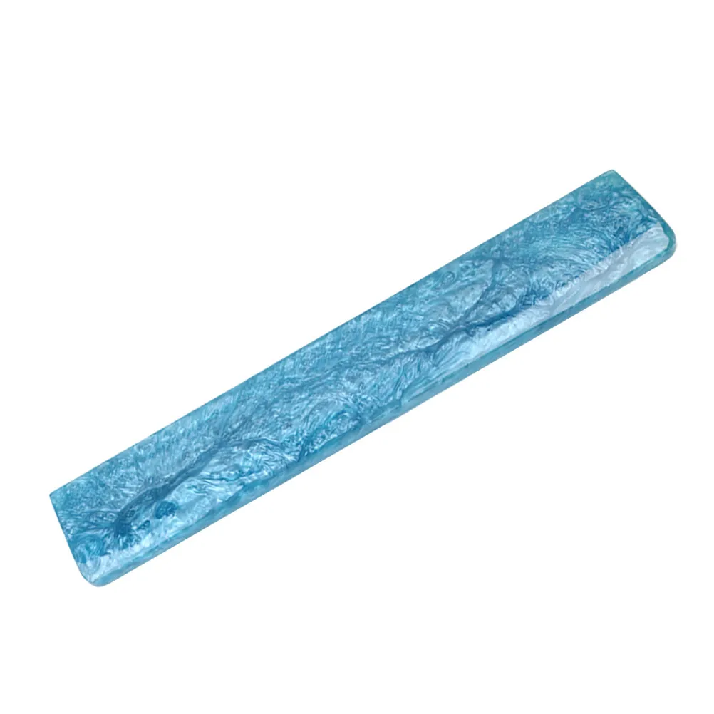 

Blue Resin Keyboard Wrist Pad Ergonomic Design Comfortable Support for Computer Keyboard Gaming Accessory Wrist Cushion Pain