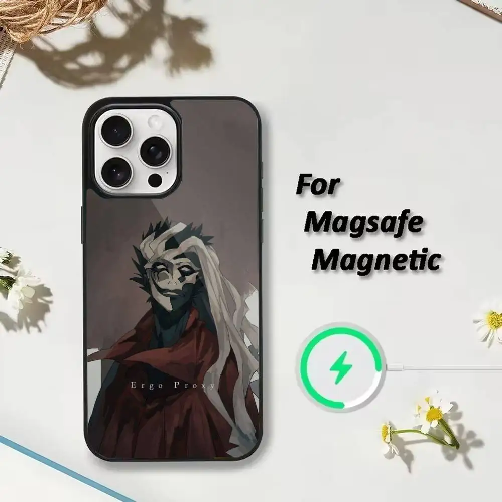 Anime E-ergo P-Proxy Phone Case For iPhone 17,16,15,14,13,12,Plus,Pro,Max for Magsafe Magnetic Wireless Charging