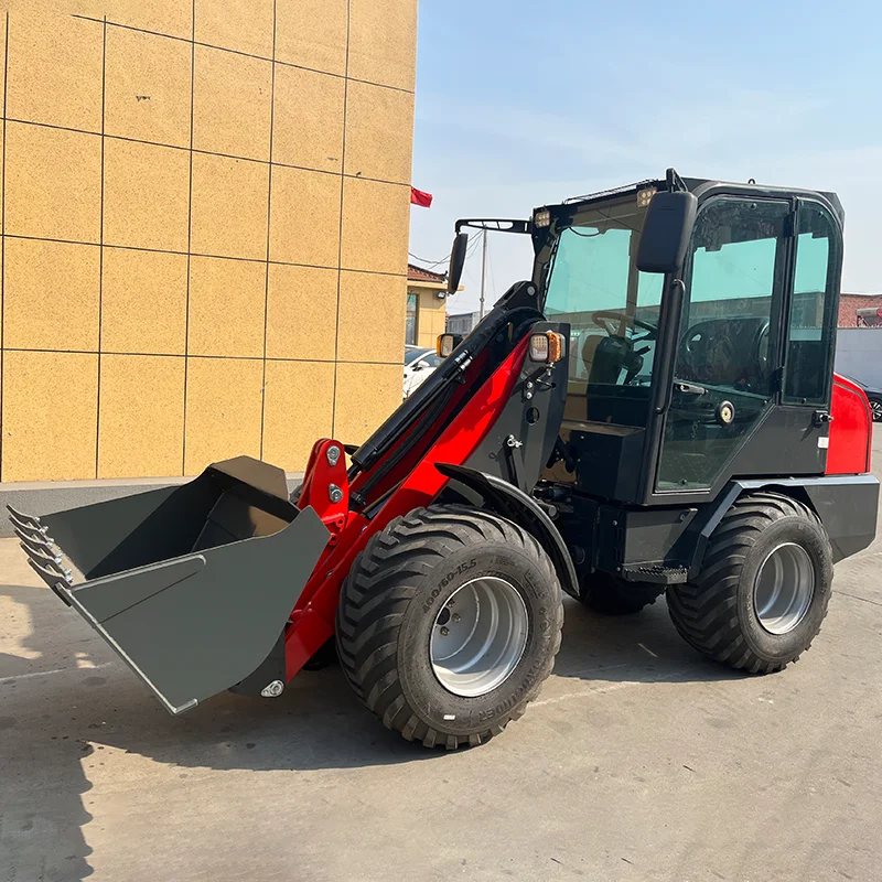 

Customized EPA Yangma engine small skid steer loader small rubber tire steering loader 1-3 tons rated load wheel telescopic arm