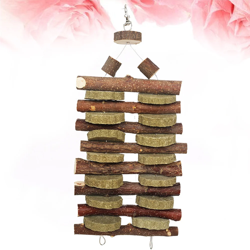 

1Pcs Natural Wood Chewing Stick Healthy Teeth Grinding Aid for Guinea Pigs Rabbits Hamsters Squirrels Small Pets