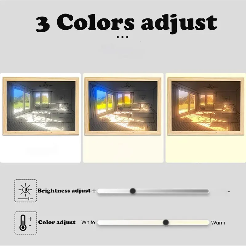 Your Name Japan Anime Figure Led Painting Lamp Wood Frame Cartoon Glowing Drawing Bedside Desktop Night Light Kids Girls Gift