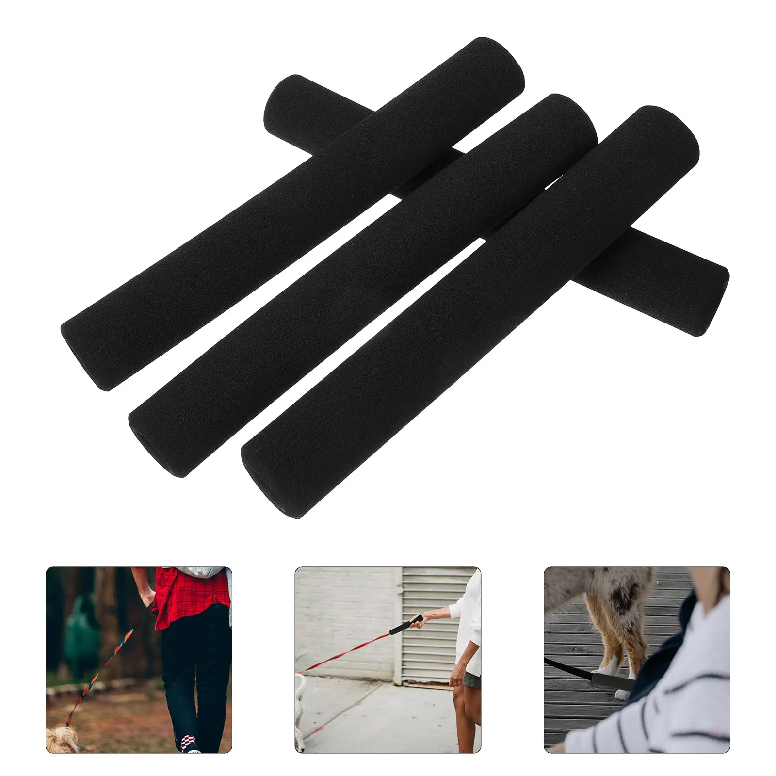 

4 Pcs Pet Rope Handle Cover Leash Grip Soft Sponge Dog Foam Grips for Sleeve Belt