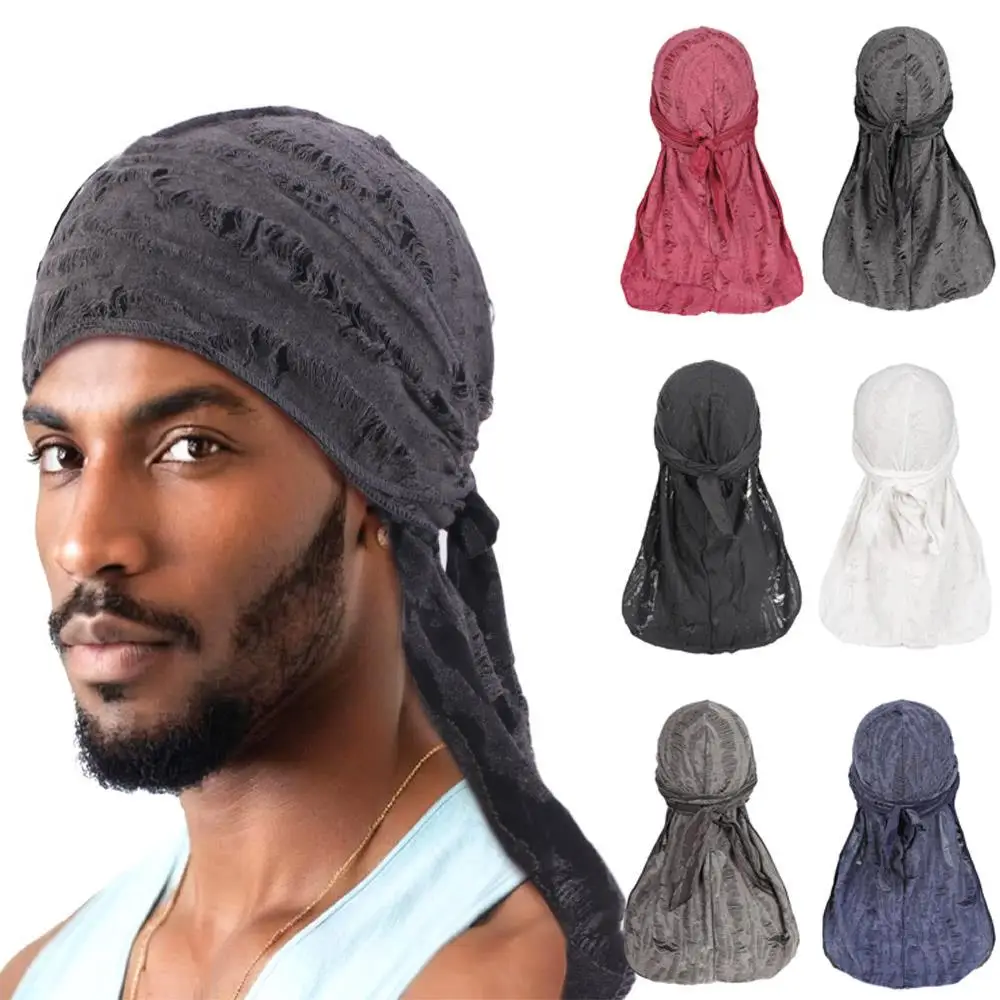 

Biker Headwrap Cycling Head Scarf Durags Bandana Turban Hat Men Women Breathable Long Tail Pirate Hats Cap Hip Hop Headband New