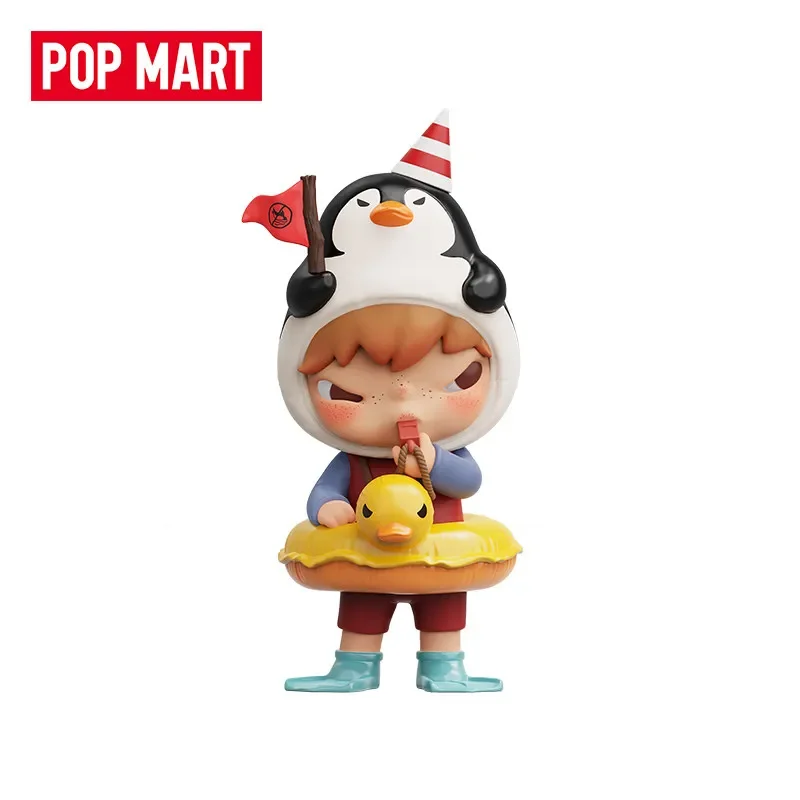 POPMART Hirono Penguin Lifeguard Series Genuine Blind Box Mystery Box Guess Bag Toys Doll Cute Anime Figure Desktop