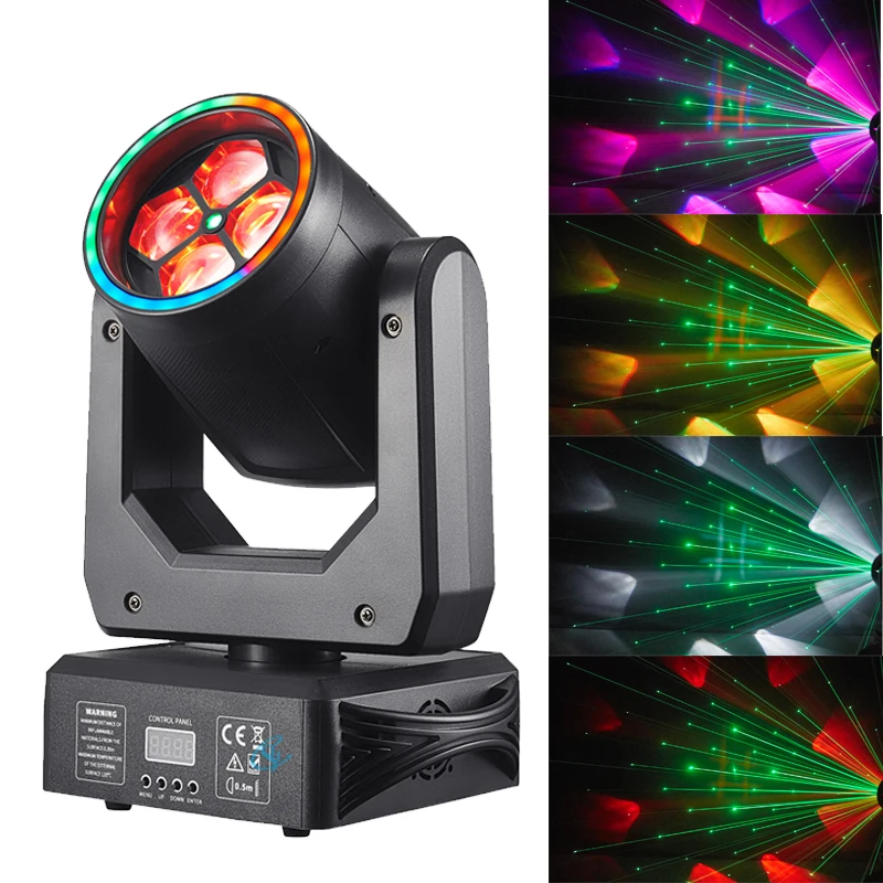 

Newest LED 150w Coloful Beam Laser Moving Head Light Bee Eyes Moving Spotlight DMX Control For Disco Party Bar