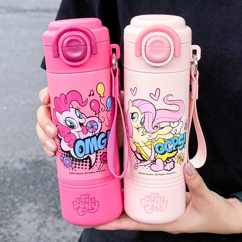 New My Little Pony Water Cup Children's Thermos Cup 316 Stainless Steel Student Double Drinking Bottle Portable Cup for Outings