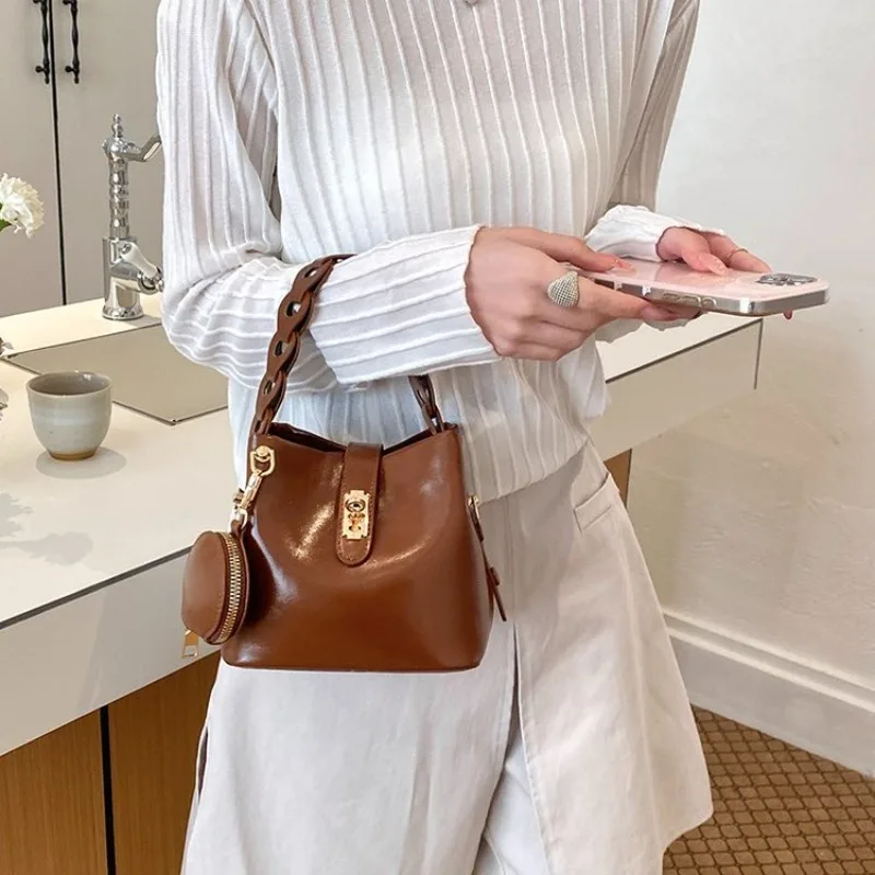 Elegant Diaper Bag Classic Designer Original Retro Square Satchels Textured Leather Handbag For Women Commuter