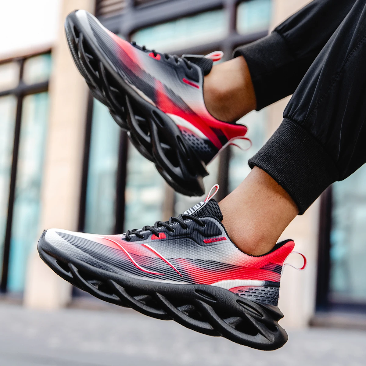 YRZL Mens Sports Shoes Non Slip Comfortable Casual Sneakers Breathable Mesh Running Shoes Lightweight Walking Man Shoes