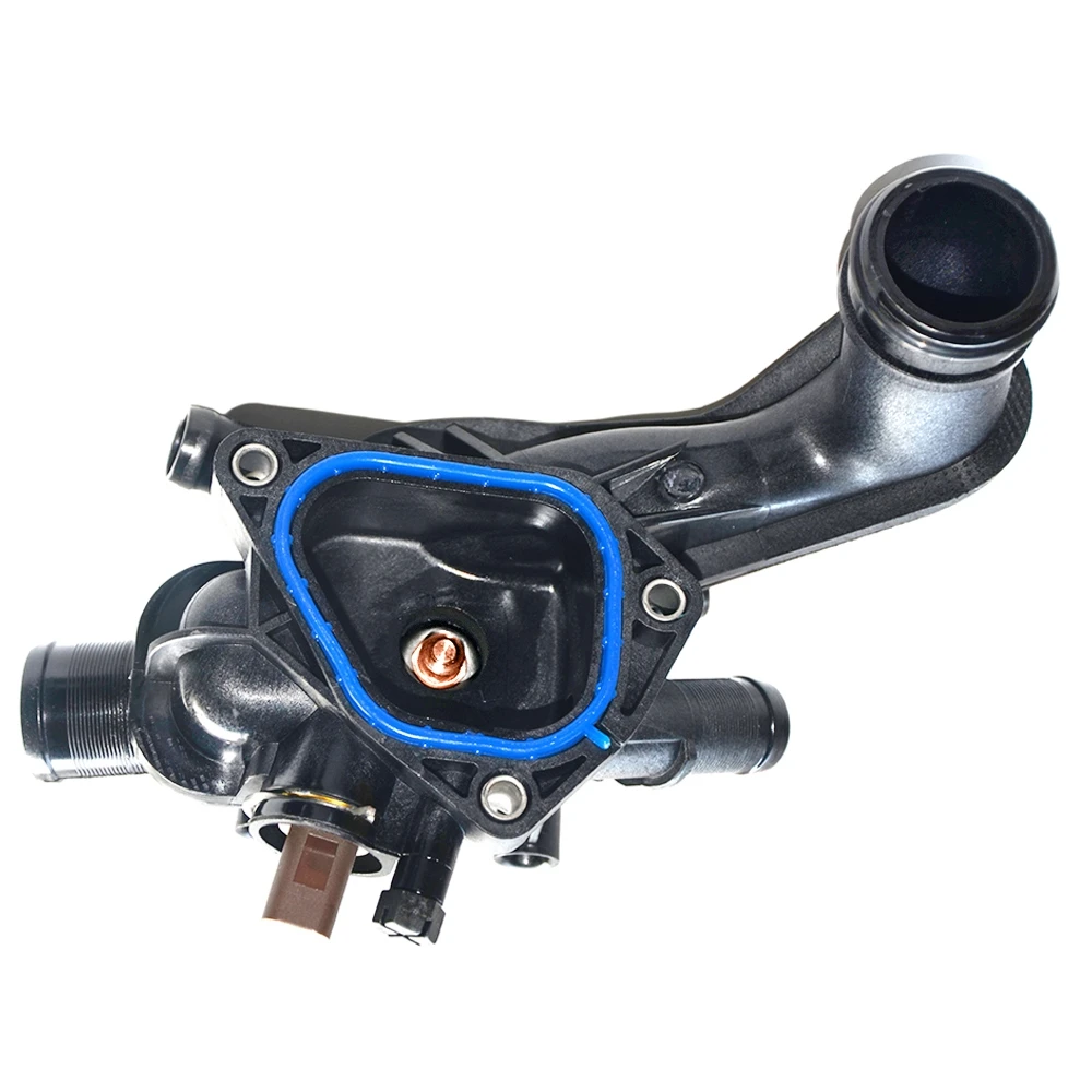 11537534521 9810916980 Coolant Thermostat Housing With Sensor For Peugeot 207 308 408 3008 RCZ Citroen C4 C3 DS3 Mini Cooper