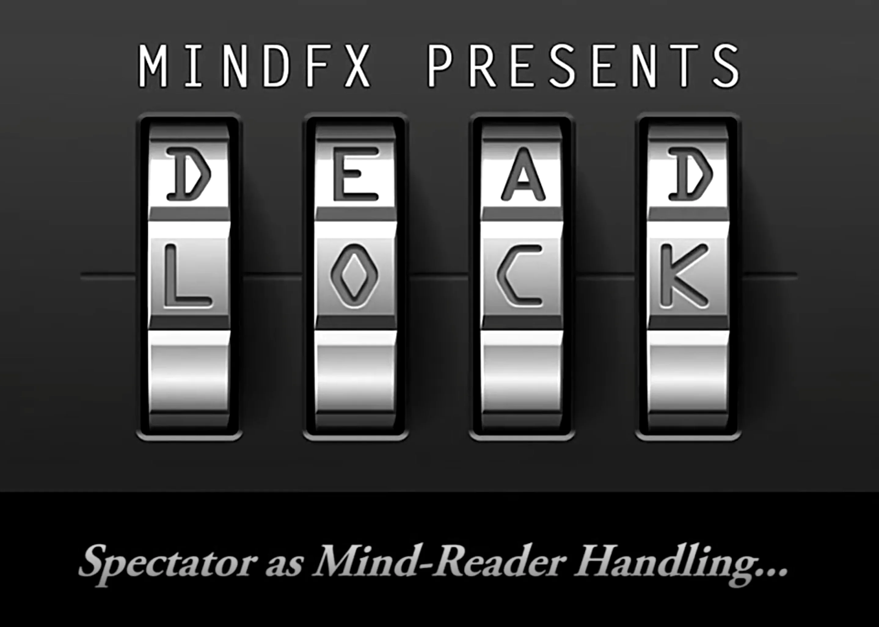 Dead Lock Magic Trick Medium Size Prediction Lock Induction Coded Close Up Street Magic Props Gimmick Mentalism Magia Toy Tricks