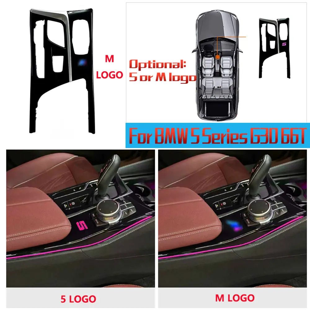 

11 colors center console saddle light for BMW 5 Series 6GT G30 G32 automotive interior LED saddle ambient light Decorative light